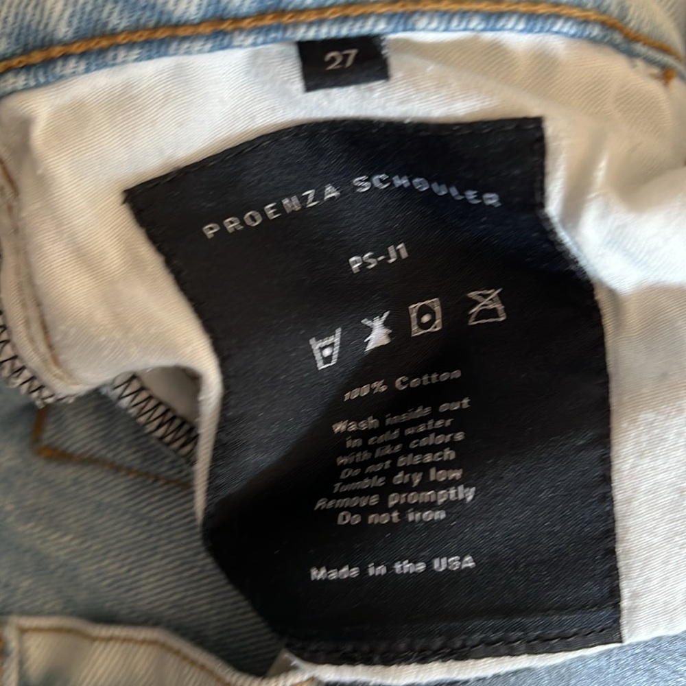 Proenza schouler light wash straight denim jeans - Picture 5 of 8